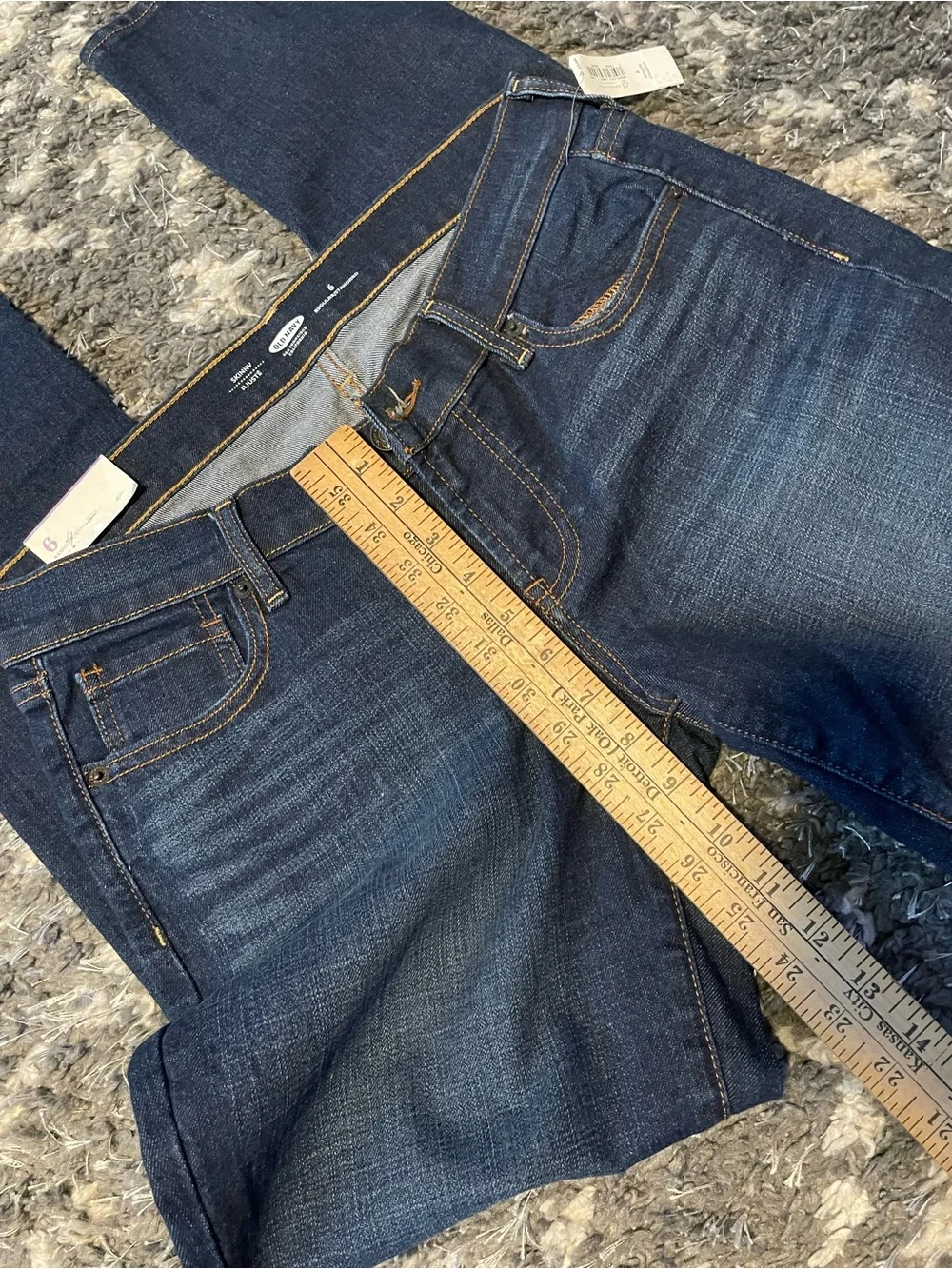 Old Navy Women's Dark Indigo Straight Leg Jeans